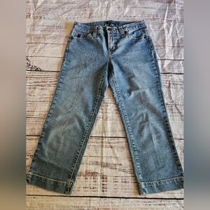 Vintage Jean Star Pedal Pushers Capri Jeans Y2K Low Rise Size 4